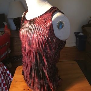 JENNIFER LOPEZ Small Metallic Purples Tank Top